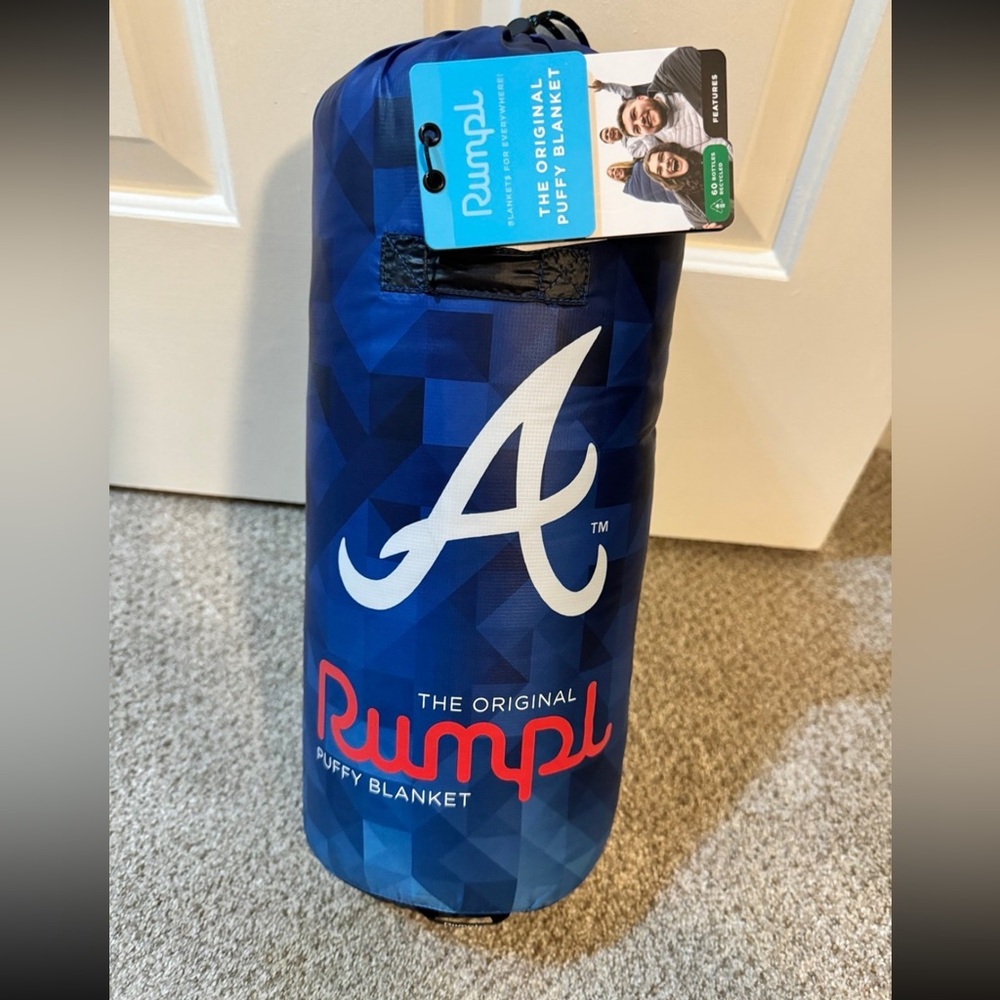 Atlanta Braves Rumpl 75'' x 52'' Geo Original Puffy Blanket
